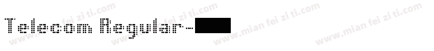 Telecom Regular字体转换